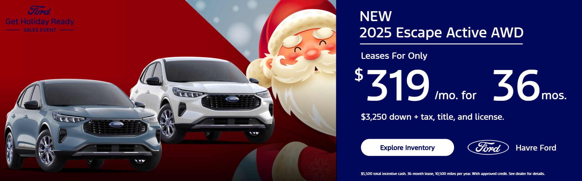 2025 Escape Active Banner