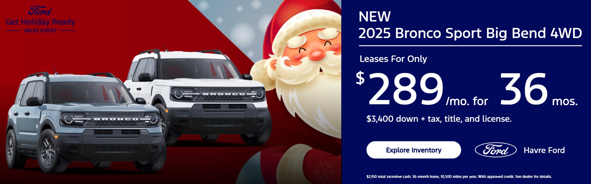 2025 Bronco Sport Big Bend Banner